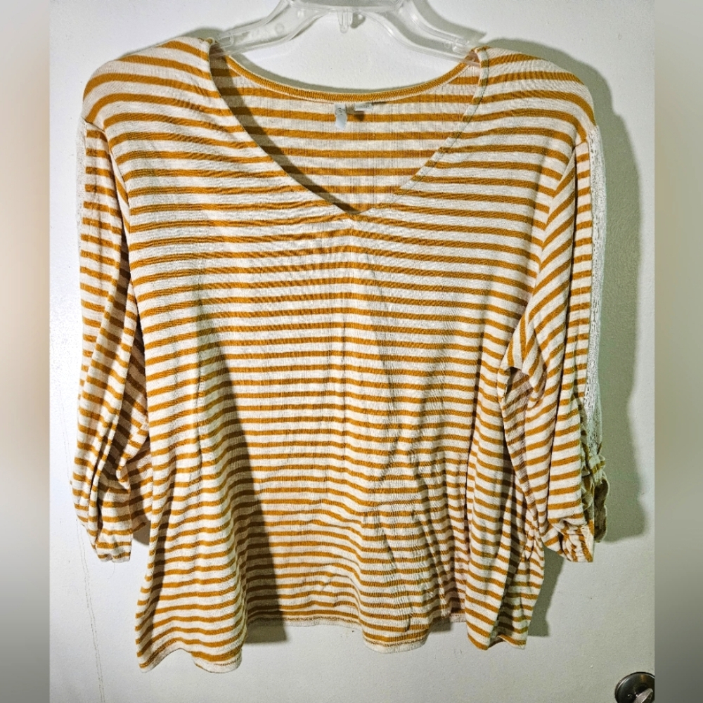 🛍 Cato V Neck Top 3/4 Sleeve 18/20